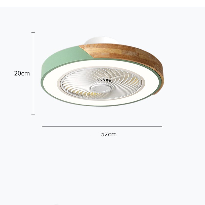 ventiladores de teto led com luzes reguláveis com contral remoto 20" luminária embutida no teto abajur acrílico lustre quarto sala de estar de 2025 por $242.49 –P9