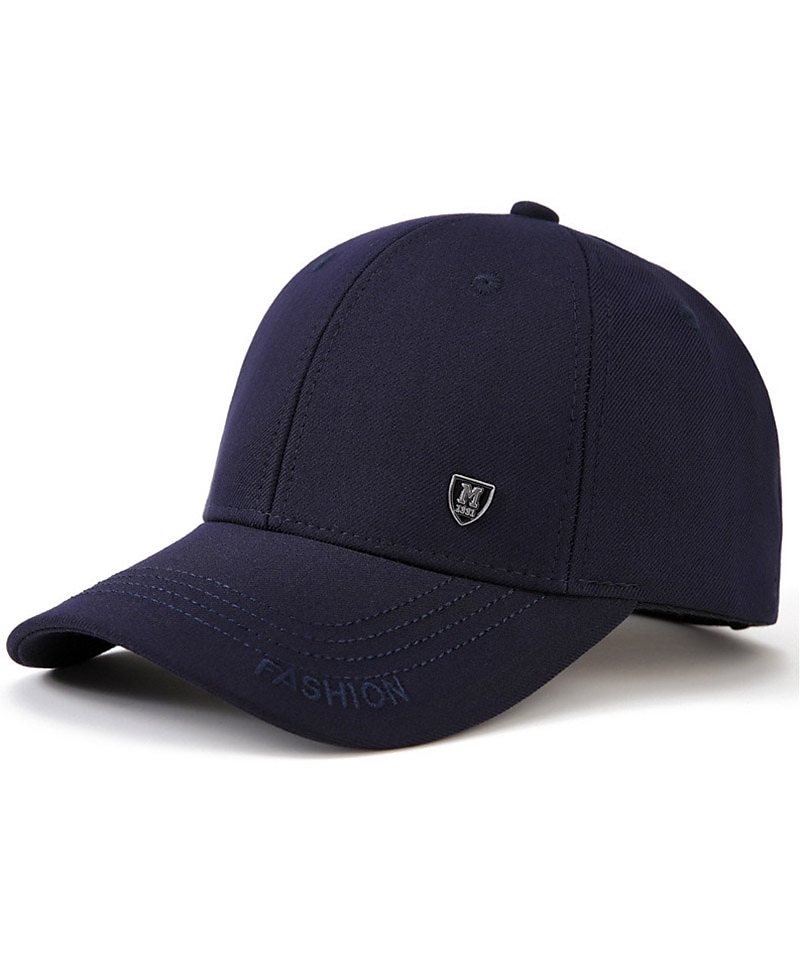 Herren Cap Basecap Kappe Schwarz Dunkel Blau Baumwolle Reise Strand Design Outdoor Urlaub Glatt Einstellbar Sonnenschutz Atmungsaktiv Modisch 2025 - $12.49 –P2