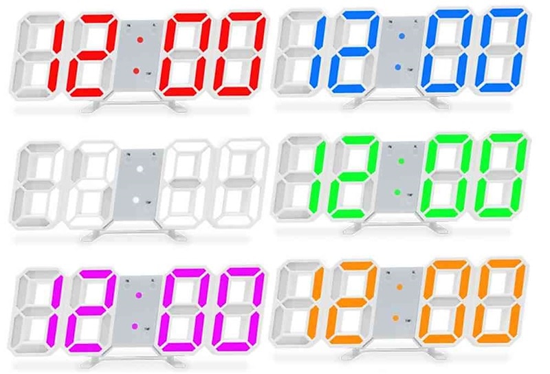 Умный будильник YC-9018 ABS Белый Розовый Синий 2025 - $22.99 –P6