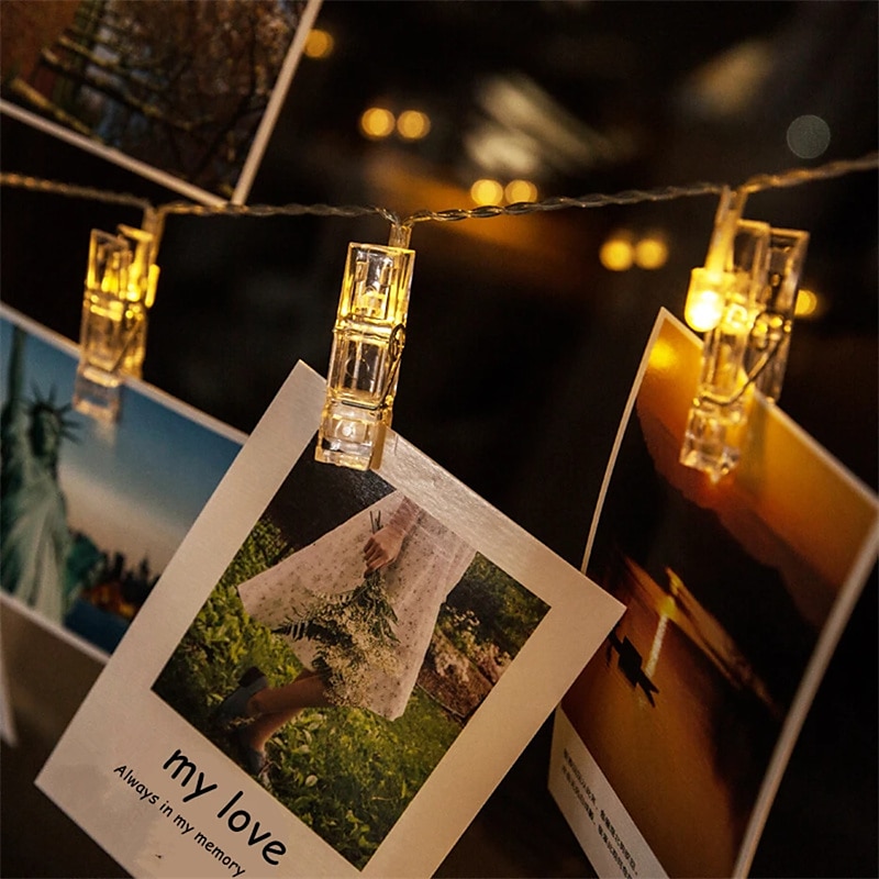 Lampki świetlne LED Oświetlenie Fotograficzne USB LED Bajkowe Lampki Zasilane Baterią Girlanda do Sypialni Domu na Imprezę Ślubną Dekoracja 2026 - $15.49 –P6