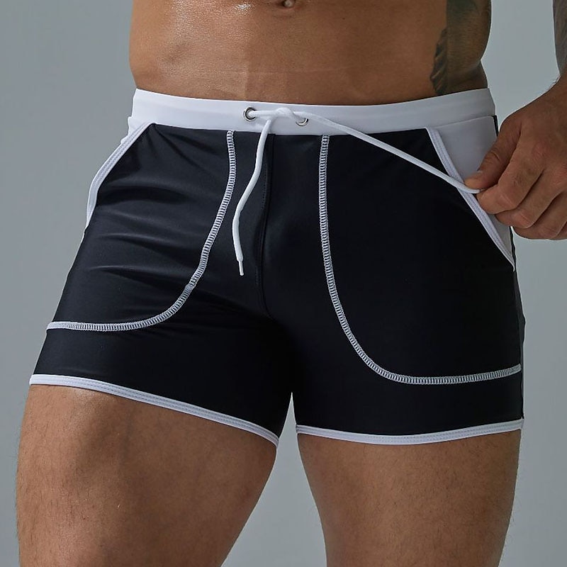 Per uomo Costumi da bagno Pantaloncini da mare Boxer da mare Pantaloncini da bagno boxer Pantaloncini Tasche Liscio Comfort Traspirante Esterno Giornaliero Per uscire Sportivo Hawaiano Nero Rosso del 2026 a $21.99 –P2