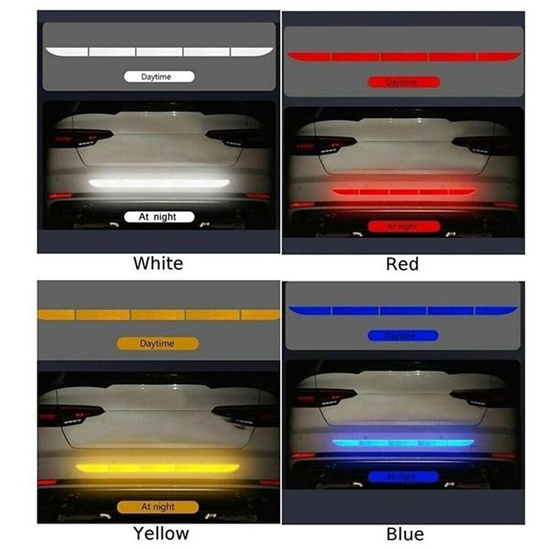 5pcs/set Car Reflective Stickers Waterproof Car Warning Sticker Reflective Tape Car Decals Stickers Car Trunk Body Auto Accessories 2026 - $7.99 –P3