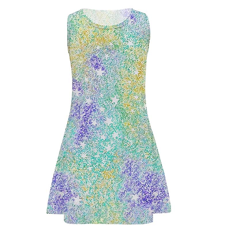 Girls' 3D Graphic Dress Sleeveless 3D Print Summer Spring Vacation Daily Holiday Cute Casual Sweet Kids 3-10 Years Strap Dress A Line Dress Above Knee Regular Fit 2025 - $13.99 –P4