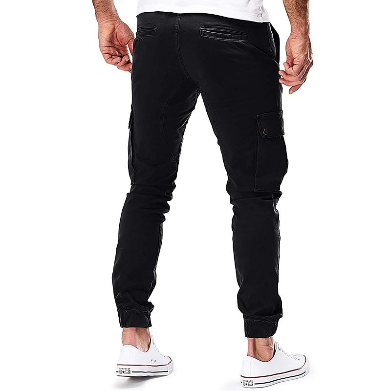 Per uomo Pantaloni Cargo Tasca Semplice Comodità Traspirante All'aperto Quotidiano Casual Nero Verde militare del 2026 a $22.99 –P10