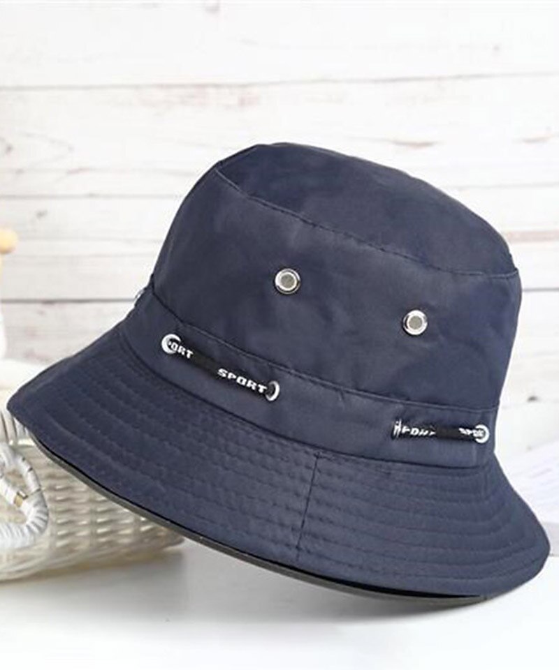 Herren Sonnenhut Angelhut Unisex Boonie Hut Wanderhut schwarz Wein Polyester Reise Strand Outdoor Urlaub schlicht UV Sonnenschutz Sonnencreme faltbar 2025 - $8.99 –P2