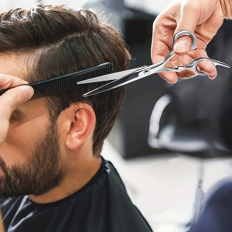Kits de ciseaux de coupe de cheveux 10 pièces ciseaux de coiffure en acier inoxydable ensemble ciseaux amincissants professionnels pour usage domestique de barbier de 2025 ? $25.99 –P2