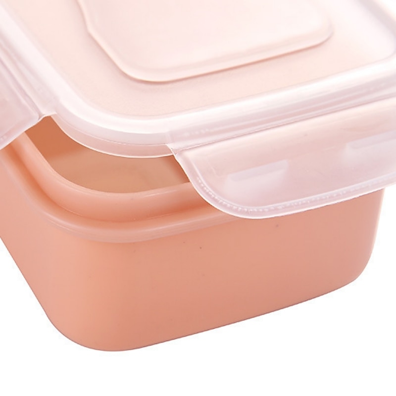 Round/Square Mini Refrigerator Crisper Storage Box PP Food Storage Box for  Kitchen Seal Box Lunch Grains Tank Sorting Container