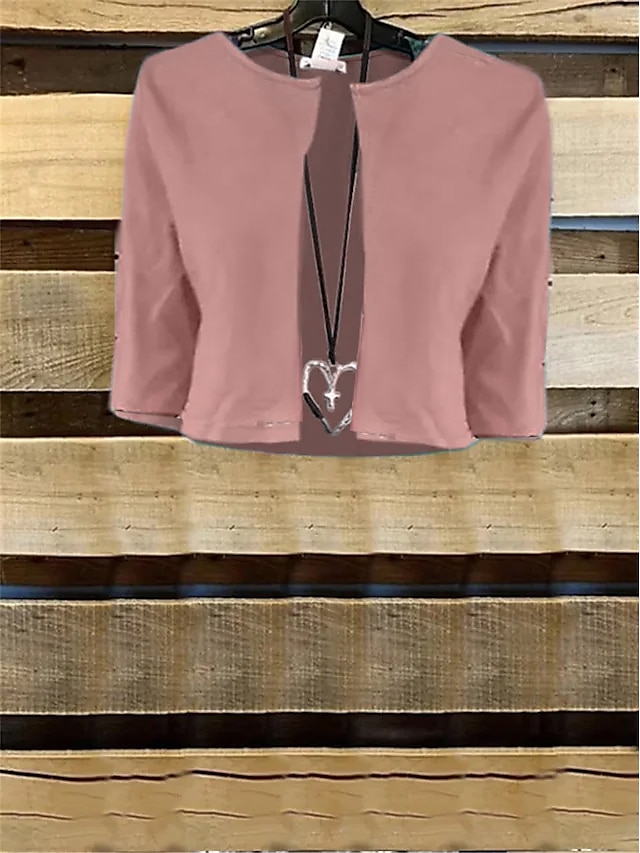 Robe casual Femme Ensemble Robe Deux Pièces Extérieur du quotidien Mode Elégant Brodée Poche Robe mi-longue Col V Manches 3/4 Floral Standard Rose Claire Eté Printemps S M L XL XXL de 2025 ? $32.99 –P2