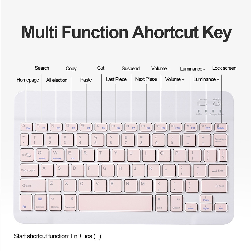 Tablet Computer Strap Keyboard For IPad 10th Protective Case With Keyboard, Keyboard Cover For IPad 11-inch 2018/2020/2021/2022,iPad Air4/Air5 10.9inch Case-Flip Bracket Cover-Keyboard Cover For IPad 10.2 Inch 7th/8th/9th.iPad 12.9inch.iPad 10.5inch 2025 - $34.99 –P8