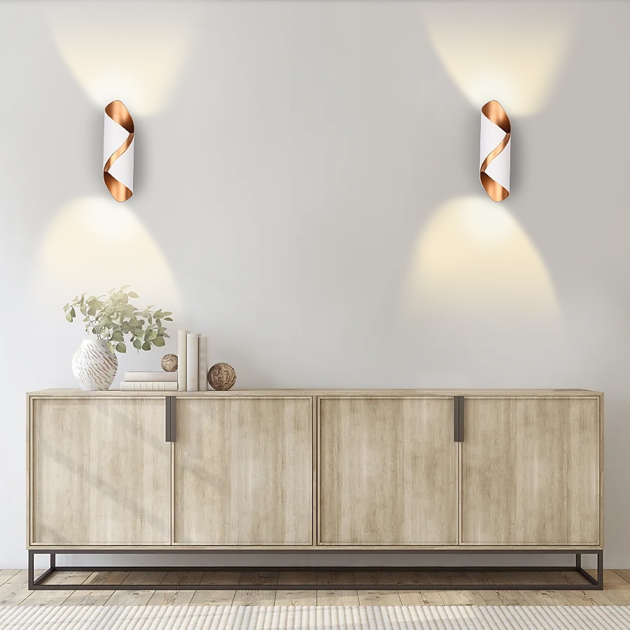 مصباح حائط LED خارجي 10 وات 800 لومن ألومنيوم خارجي IP65 مقاوم للماء مصباح غسالة حائط الحديقة ، شمعدان حائط ديكور للشرفة ac85-265v 3000k 6000k أسود / أبيض 2025 - $49.99 –P13