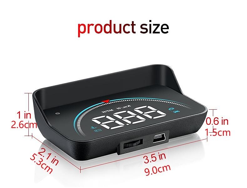 Obd2 gps auto projector m8 mph kmh auto hud snelheidsmeter voorruit 3.5 ''screen size hd auto head-up display alarm accessoires 2025 - $58.99 –P16