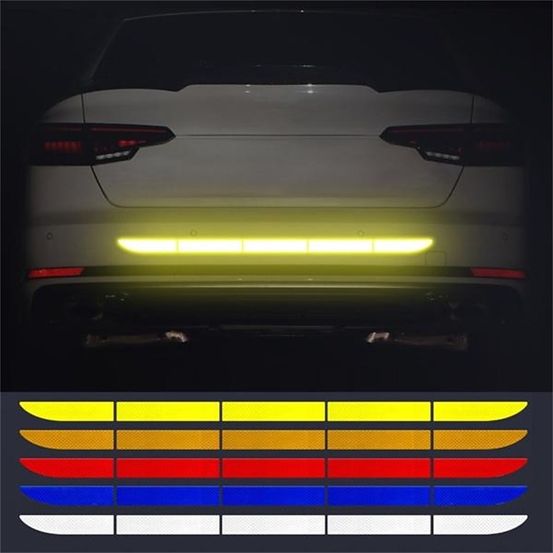 5pcs/set Car Reflective Stickers Waterproof Car Warning Sticker Reflective Tape Car Decals Stickers Car Trunk Body Auto Accessories 2026 - $7.99 –P13