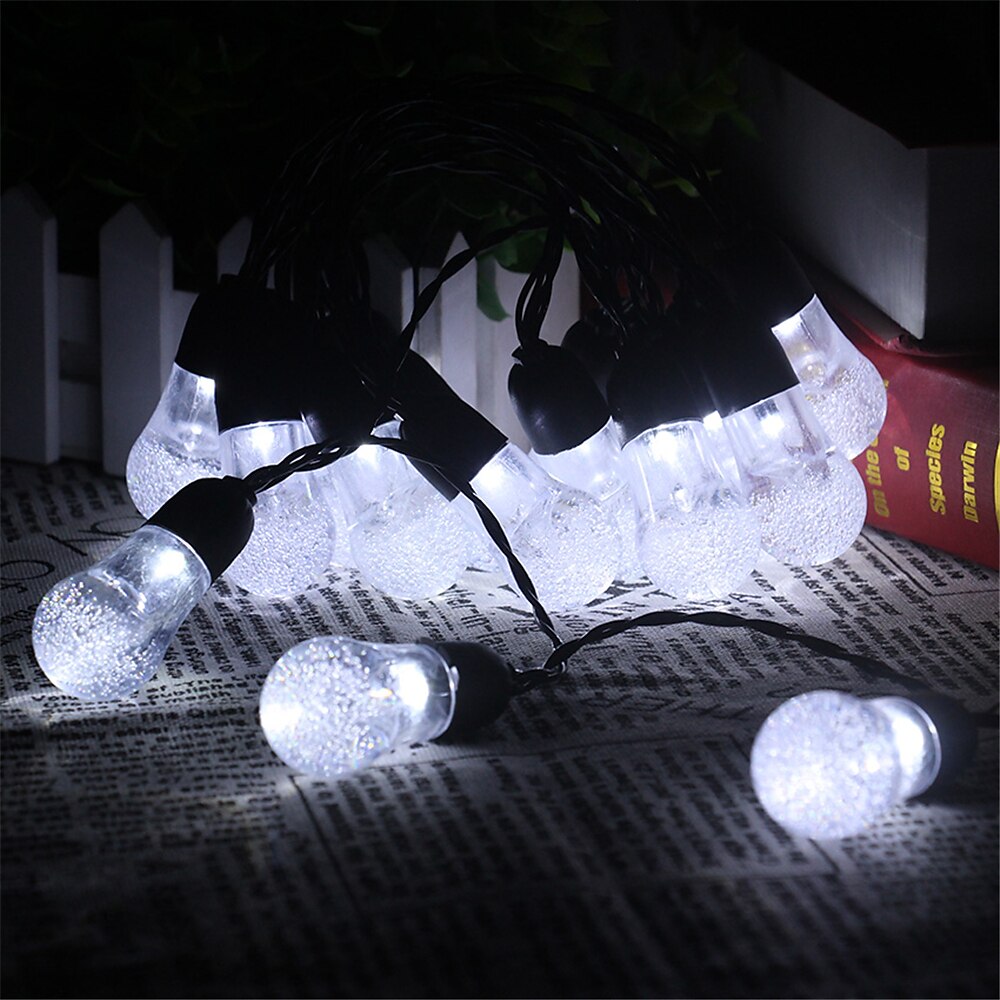 5M 20LED Acrylic Bulb Waterproof Lamp String 8-Mode Control Courtyard Christmas Decoration Lamp Festive Party Atmosphere Lamp EU US Plug 2025 - $23.99 –P7