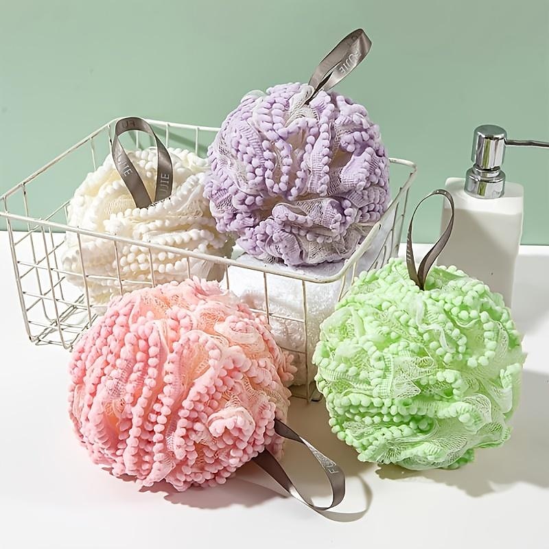 Big Bath Loofahs Shower Puff Ball, Flower Loofah Sponge Shower Bath Sponge Exfoliating Body Scrubber Pouf For Men Women 2025 - $4.99 –P5