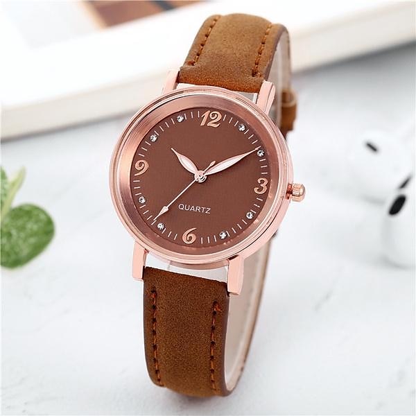 Reloj de cuarzo de lujo para mujer, reloj de pulsera de cuarzo a la moda para mujer, pulsera de color de moda diversa y concisa de gama alta para reloj informal a juego para mujer 2025 - $16.99 –P7