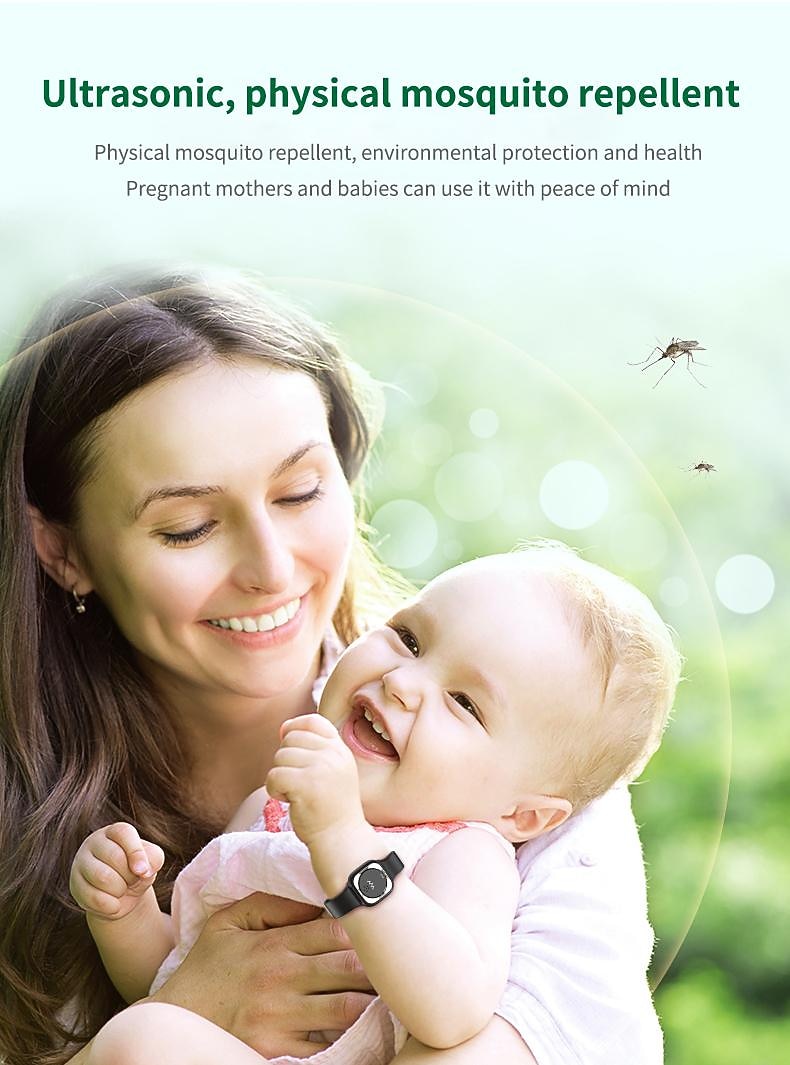 Ultrasonic Anti-Mosquito Bracelet – Wearable Slim Bracelet for Children, Adults, Pregnant Women, Outdoor Use 2025 - $14.99 –P3