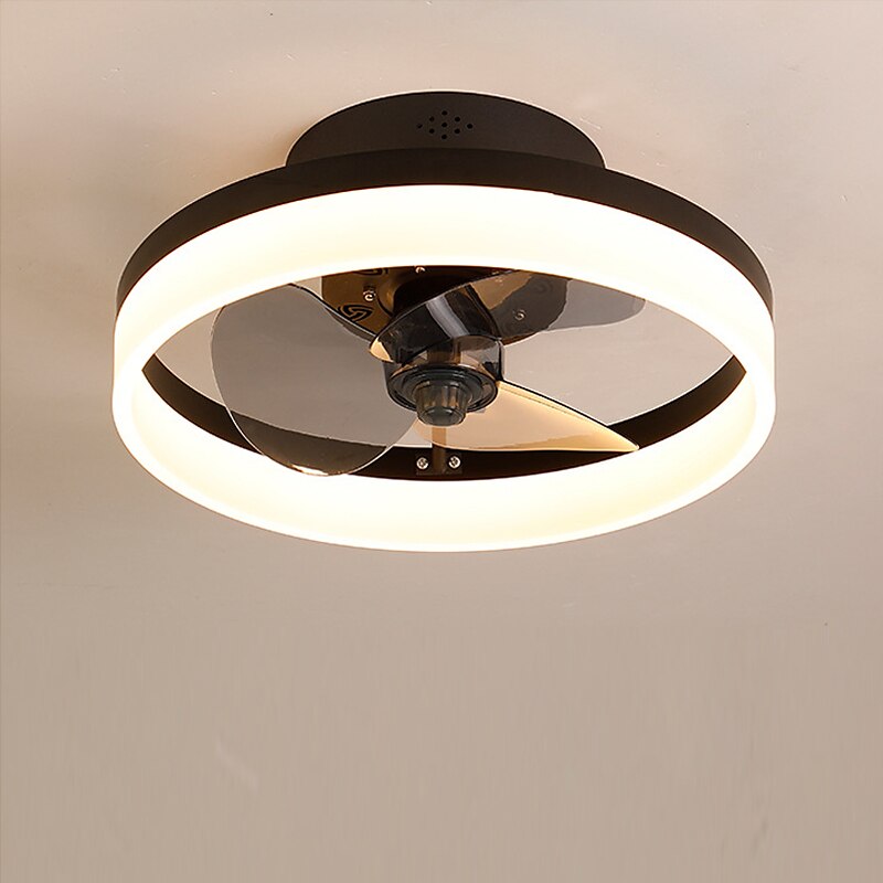 Ceiling Fans with Lights Flush Mount Low Profile Indoor Ceiling Fan,15.7" /19.6" Dimmable Bladeless Ceiling Fans with Remote Control,Smart 3 Colors 6 Speeds Reversible 2025 - $187.99 –P15