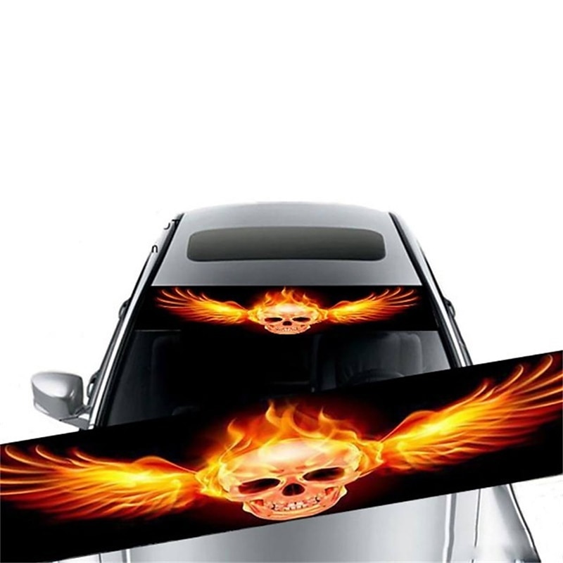 starfire 3d läpinäkyvä auton etu tuulilasi tarrat etu- ja takavaihde koristeellinen aurinkosuoja tarrat modifioidut etuvaihde auton tarrat 2025 - $15.99 –P8