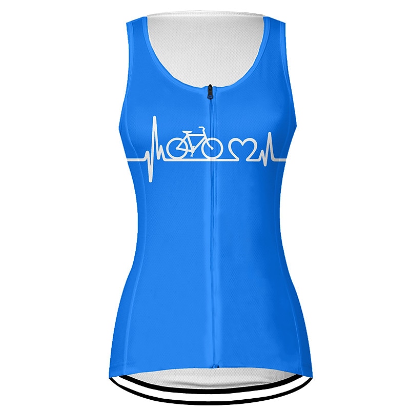 Femme Gilet Velo Cyclisme Maillot Velo Cyclisme Sans Manches Cyclisme Gilet / Gilet Top avec 3 poches arrière VTT Vélo tout terrain Vélo Route Respirable Séchage rapide Evacuation de l'humidité Poche de 2025 ? $20.79 –P8