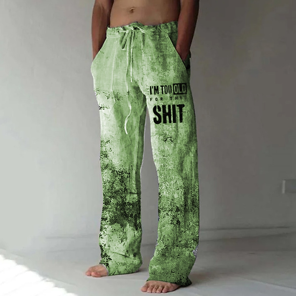 Bărbați Pantaloni Pantaloni de vară Pantaloni de plajă Cordon Talie elastică Imprimare 3D Scrisă Imprimeu Grafic Confort Casual Zilnic Concediu Șic Stradă Hawaiană Albastru piscină Mov 2026 - $27.99 –P2