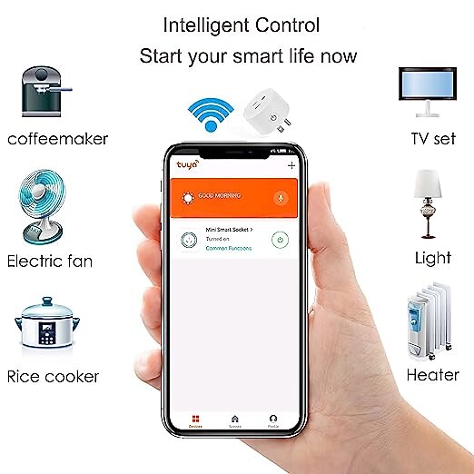 tuya wifi smart plug funktioniert mit alexa google zur sprachsteuerung mini smart outlet plug mit timer-funktion kein hub erforderlich 2025 - $19.49 –P2