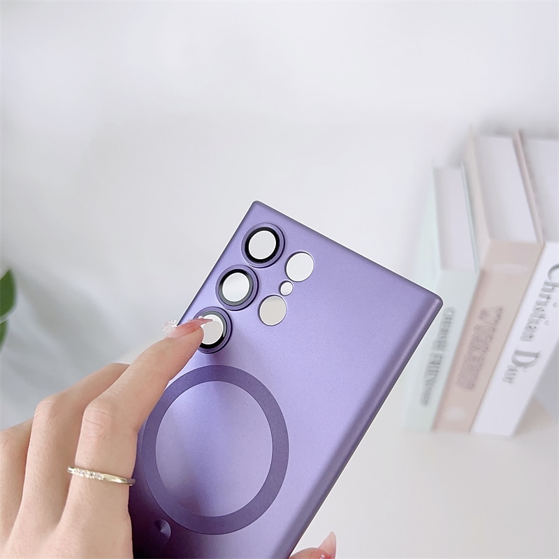 телефон Кейс для Назначение SSamsung Galaxy S24 S23 S22 S21 S20 Plus Ultra Кейс на заднюю панель С Магсейф Магнитный Однотонный ТПУ 2025 - $12.99 –P16