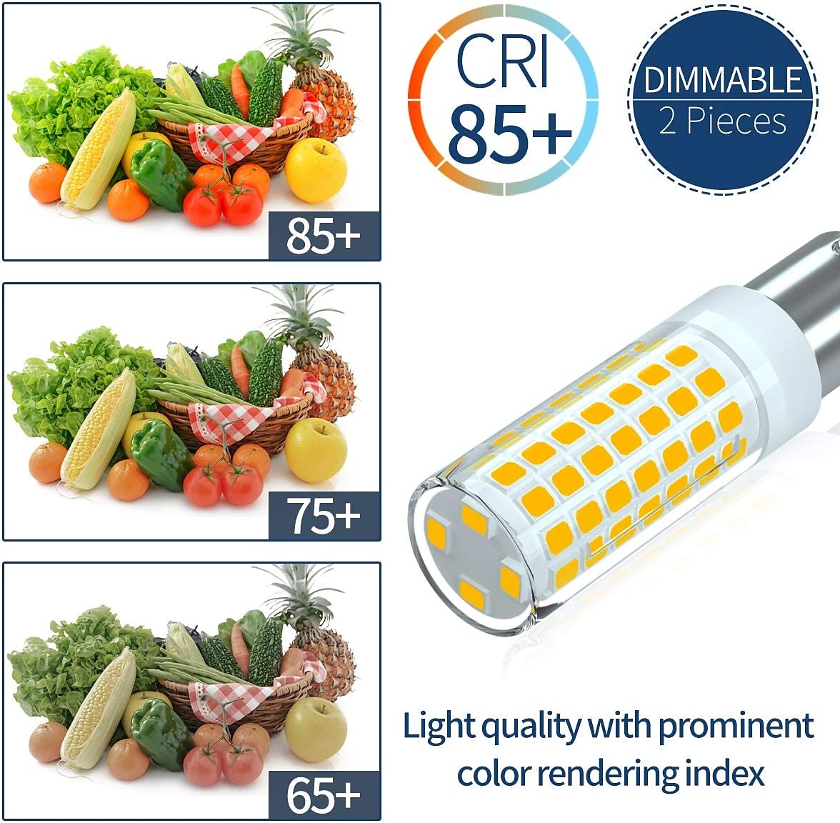 2Pcs LED Bulbs BA15D/B15/B15D 6W 100W Equivalent to a Halogen Bulb JCD Type T3/T4 B15 Double Connection 220V 2025 - $11.99 –P6