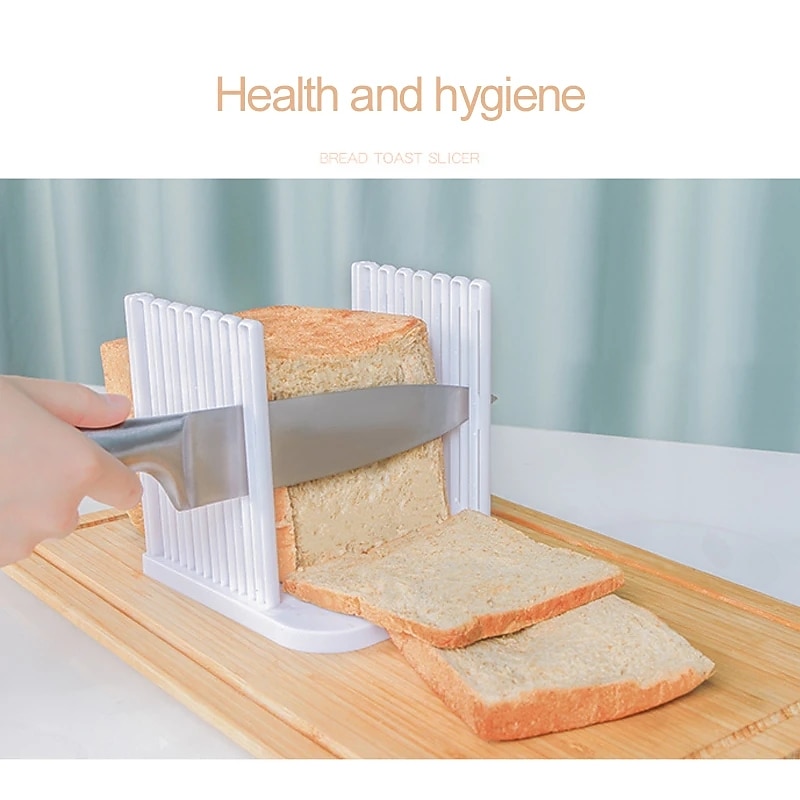 Bread Slicer Loaf Cutter Bread Sandwich Skiving Machine Cutter Mold Maker Kitchen Guide Kitchen Accessories Tool 2025 - $13.99 –P2