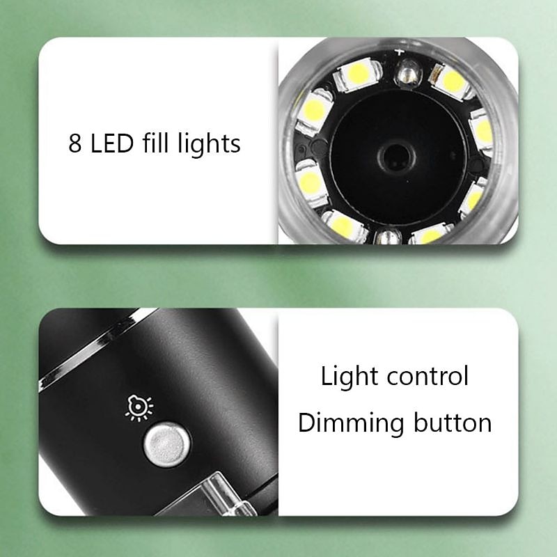 500X 1000X 1600X Digital Microscope Camera 3in1 Type-C USB Portable Electronic Microscope For Soldering LED Magnifier For Cell Phone Repair 2025 - $33.59 –P10