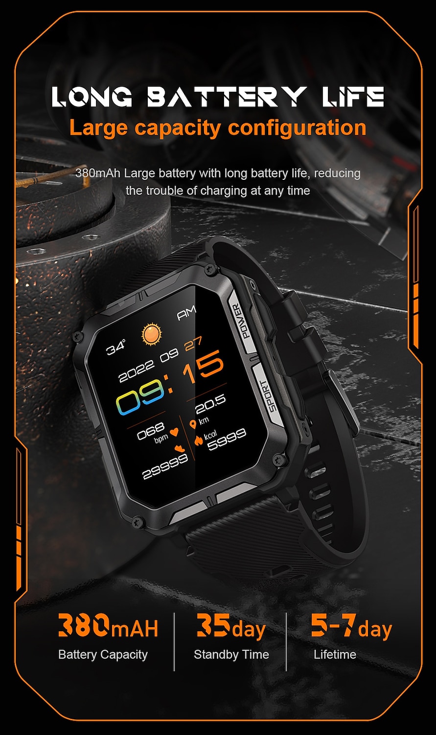 2025年 c20 プロ スマートウォッチ ブルートゥース コール 血圧検出 ip68 防水 メンズ 水泳 ダイビング スポーツ スマートウォッチ  コレクション – $62.99 –P10