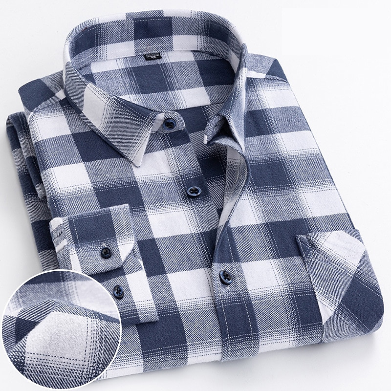 Męskie Koszule eleganckie Paski i Plaid Ślub Biuro i kariera Jasnoróżowy Ciemnoczerwony Żółty Jasnozielony Wieczorne Na każdy sezon Odzież 2026 - $33.99 –P4