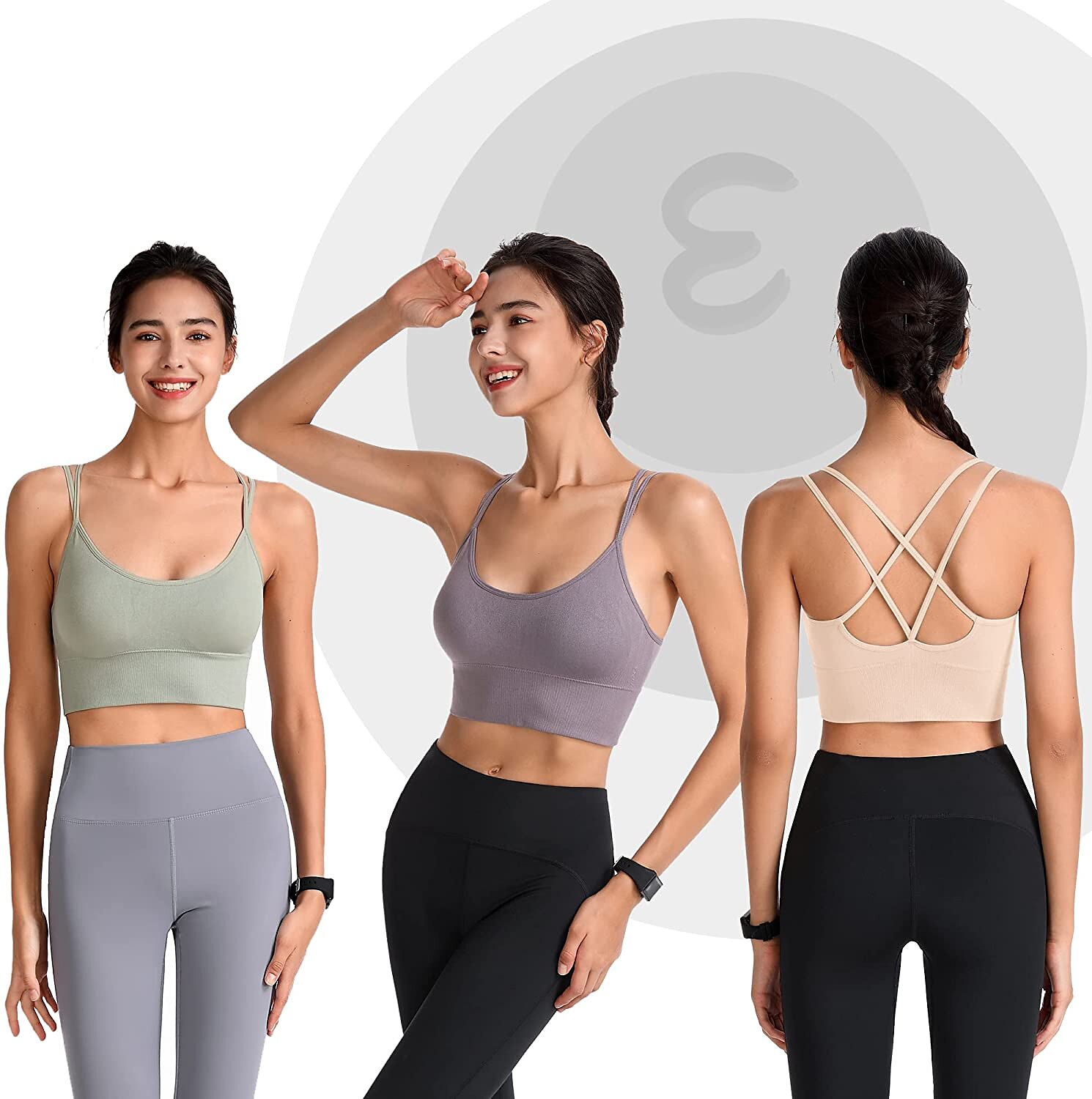 nová jaro/léto vysoká pevnost nárazuvzdorná sportovní podprsenka dámská běžecká fitness podprsenka set tílko na jógu 2025 - $14.49 –P4