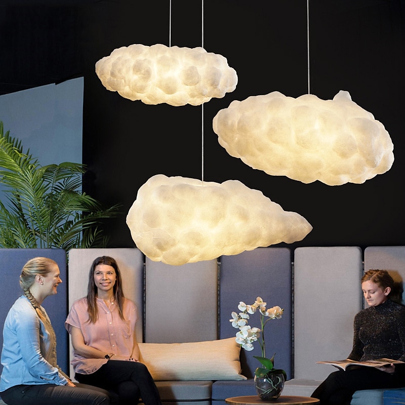 LED Pendant Light Hanging Cloud Light Kids Room Light Fixture Modern Cloud Chandelier Bedroom Ceiling Light Fixtures 2025 - $101.99 –P7