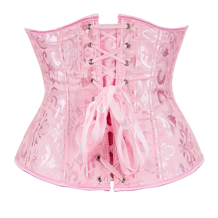 Rokoko Punk och gotiskt Medeltida kostymer Överbystkorsett Underkläder Bustier 14 plastben Maskeradkläder Dam Kunglig Bröllop Bröllopsgäst Vuxna Korsett 2026 - $26.99 –P3