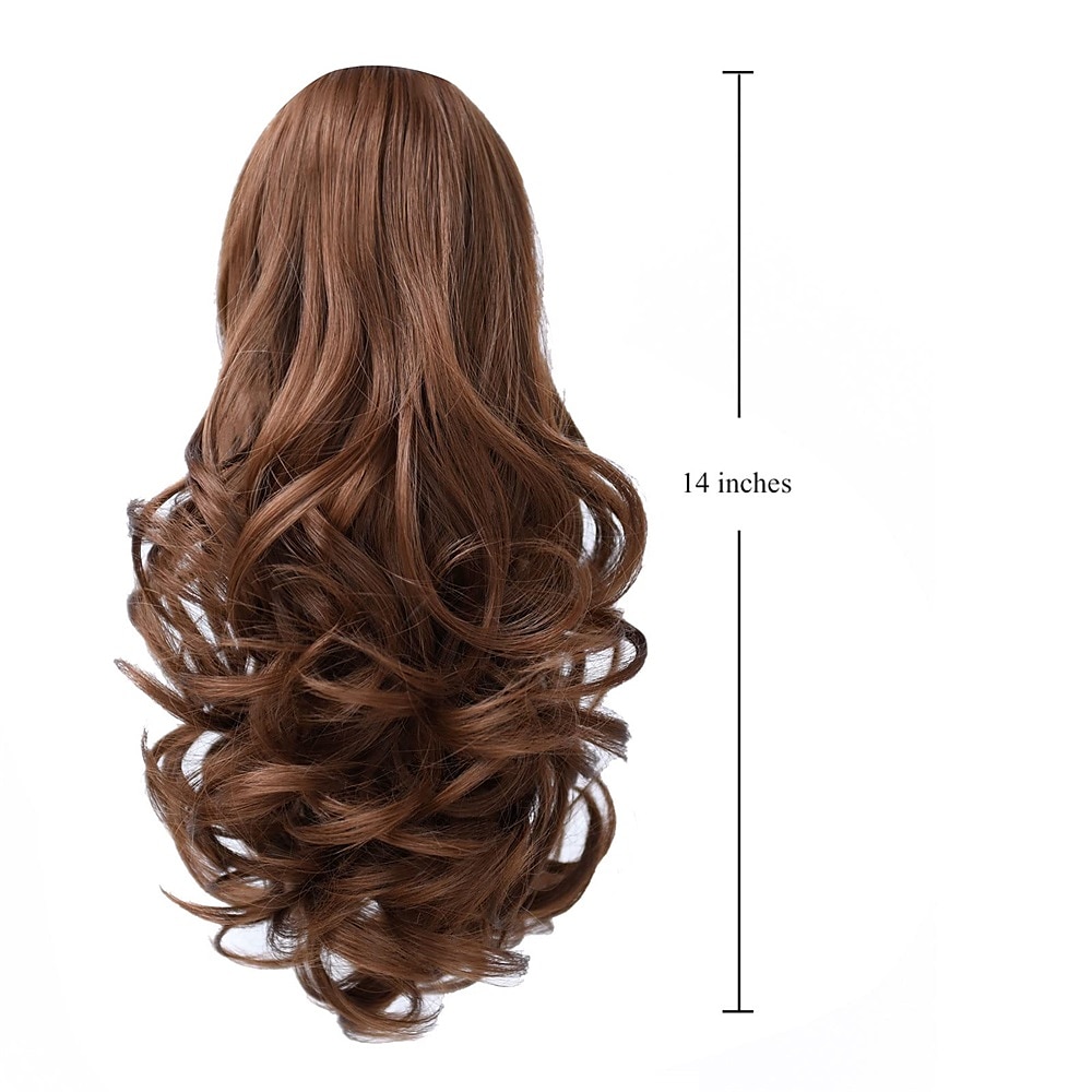 Clip in PonytailClip Claw Blonde Ponytails Extension Wavy 14 4.3 OZ Black Hair Extensions Synthetic SYXLCYGG Fake Hair pieces white Women Girl 12 16 20 Curly 22 Straight Fluffy&not Tangled 2025 - $19.99 –P7