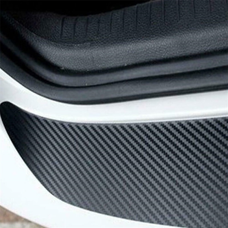 starfire 90cm car rear trunk bumper carbon fiber sticker anti-scratch anti-collision protection cover strip trunk sill guard decal 2025 - $7.99 –P5