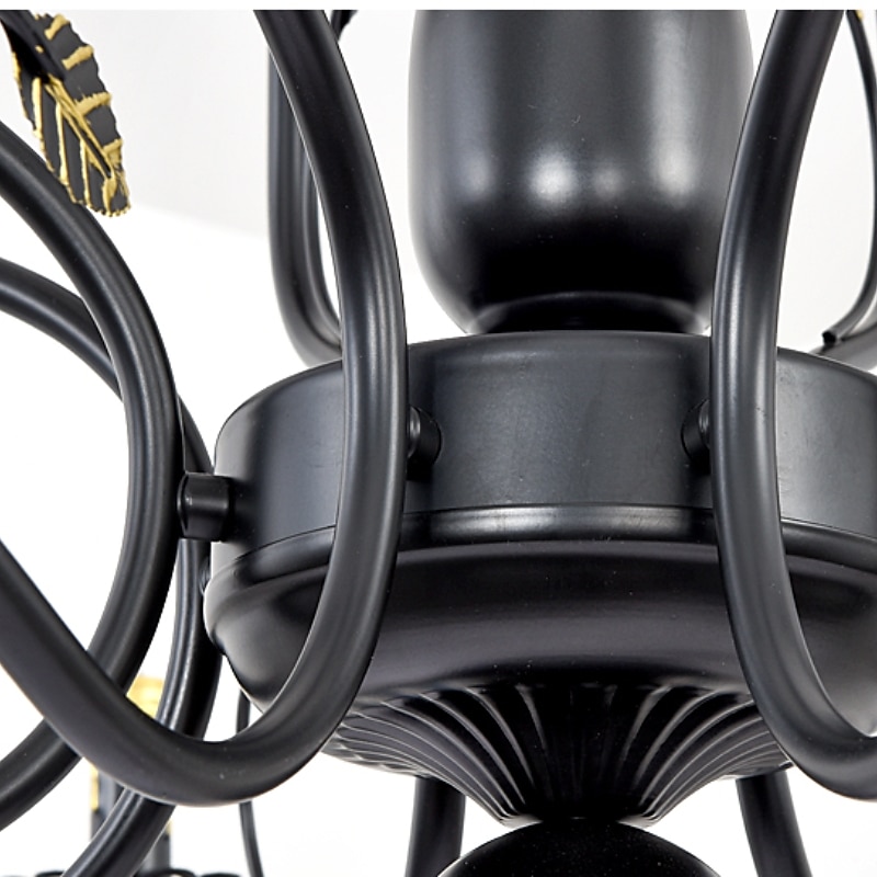 lampada a sospensione a led 6/12/16 luci lampada a sospensione fattoria rustico industriale ferro candela plafoniera per sala da pranzo apparecchio di illuminazione candela appesa lampada a del 2025 a $326.79 –P8