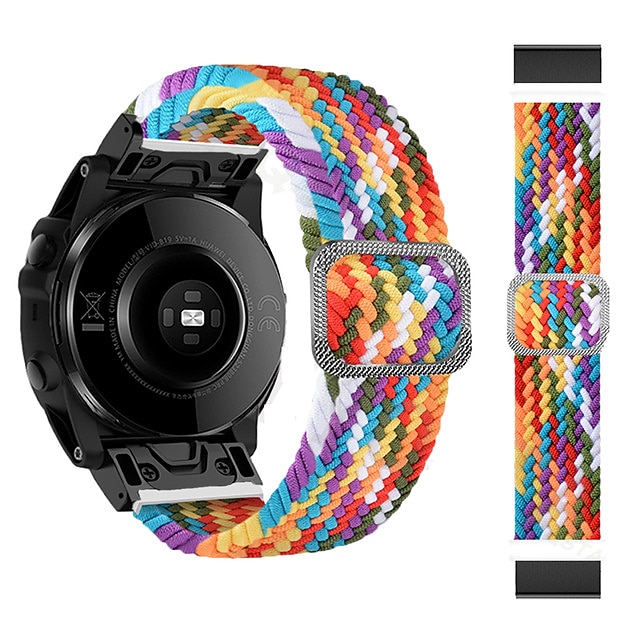 Bracelet nylon tressé 22mm 26mm pour Garmin Fenix 7 7X 6 6X Pro Epix Pro 47mm 51mm Instinct 2X Approach S70 S62 S60 Forerunner 955 945 Marq de 2025 ? $21.99 –P1