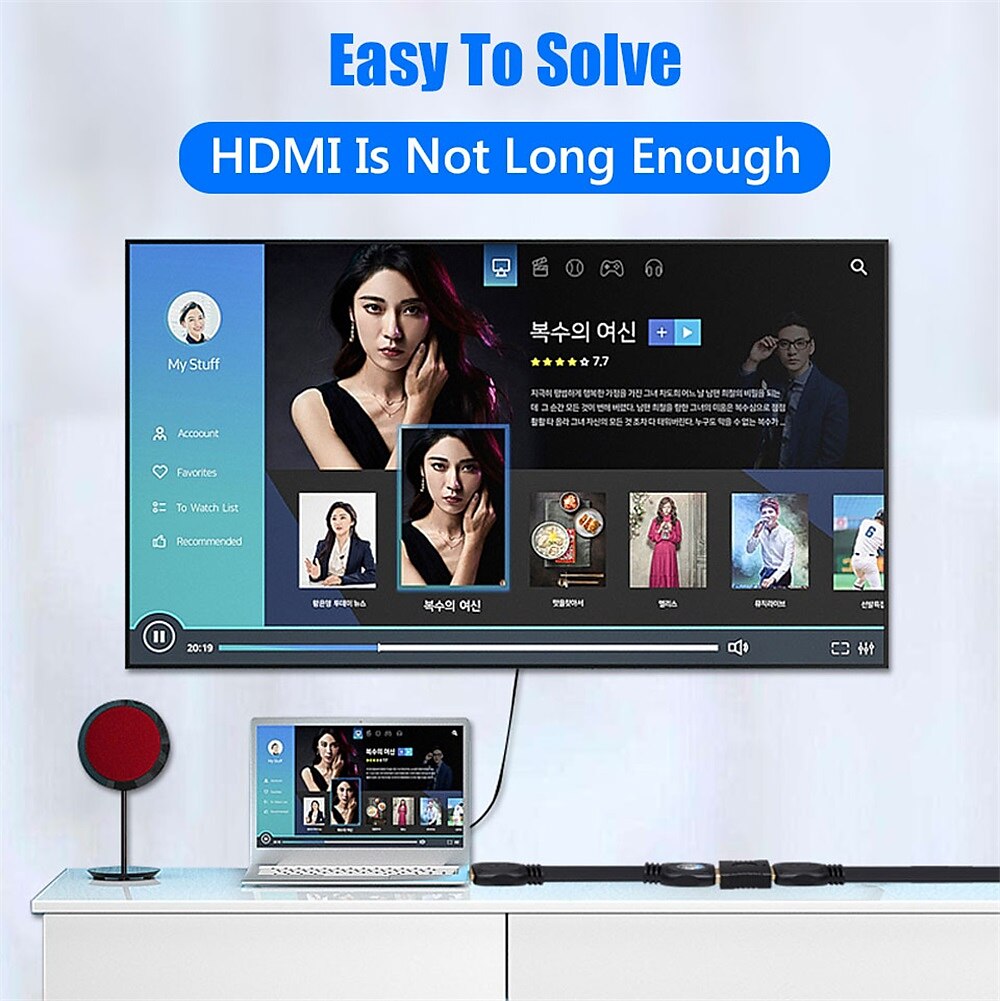 2 шт. 4k hdmi удлинитель женский к женскому конвертер удлинитель адаптер для монитора дисплей ноутбука ps4/3 ПК ТВ hdmi кабель удлинитель 2025 - $11.99 –P4