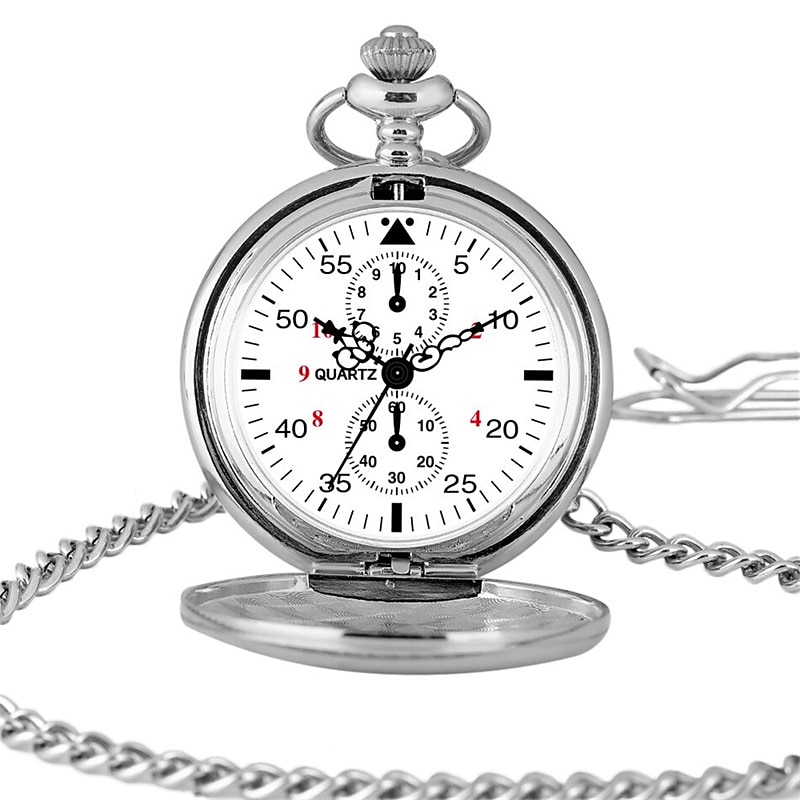 Orologio da Tasca Vintage per Uomo con Catena Orologio Rotondo Semplice e Squisito Orologio a Pendente Regalo per Uomini e Donne del 2025 a $15.99 –P1