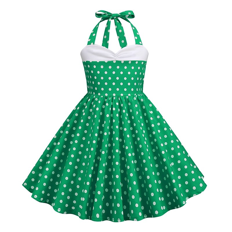 50er Jahre A-Linienkleid Retro Vintage 1950er Swingkleid Schlagkleid Mädchen Kinderkostüm Vintage Cosplay Freizeitkleid 2026 - $27.99 –P1