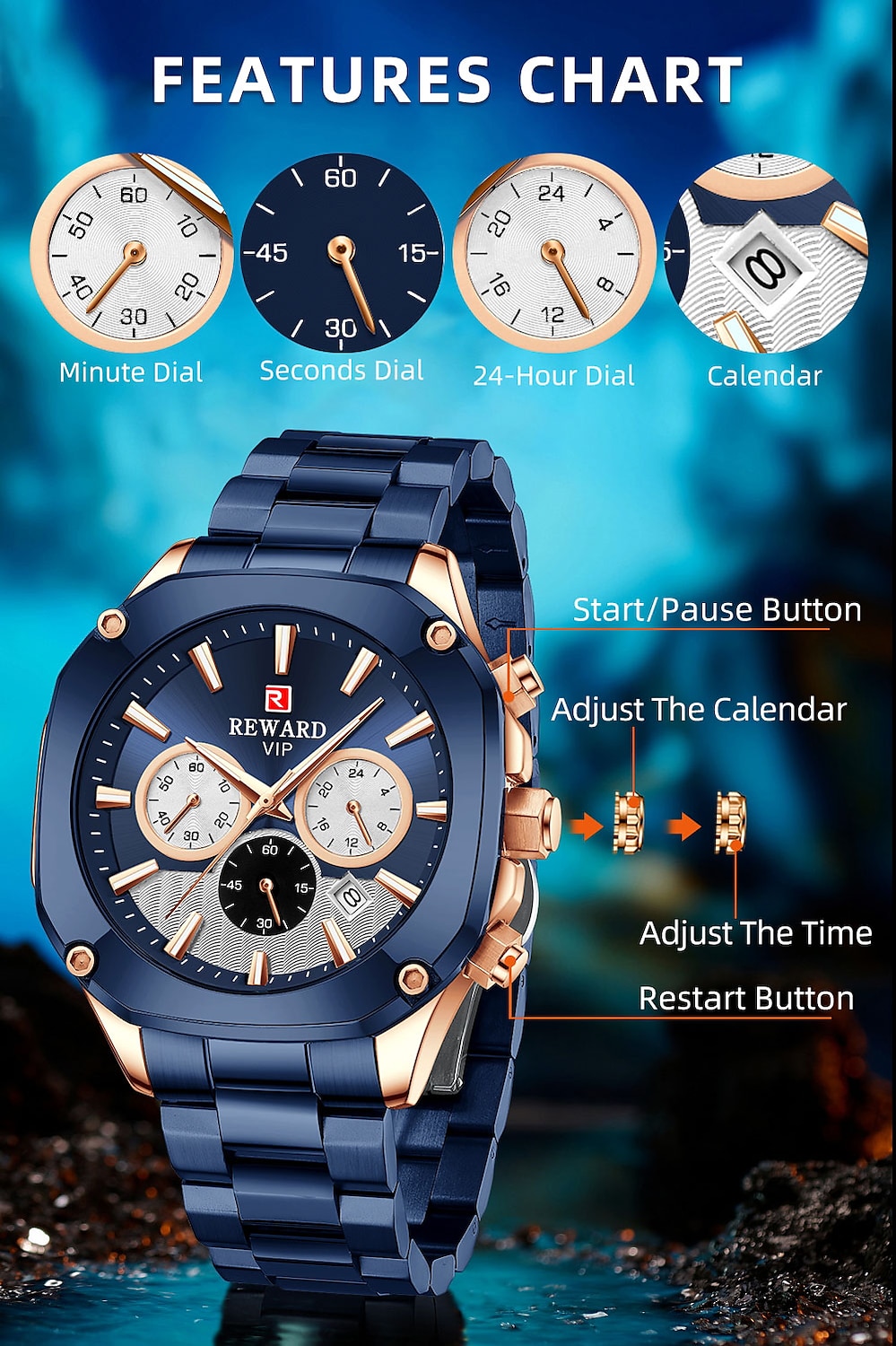 腕時計 緑 ビジネス腕時計 アナログ クォーツ腕時計 スポーツ ステンレス鋼時計