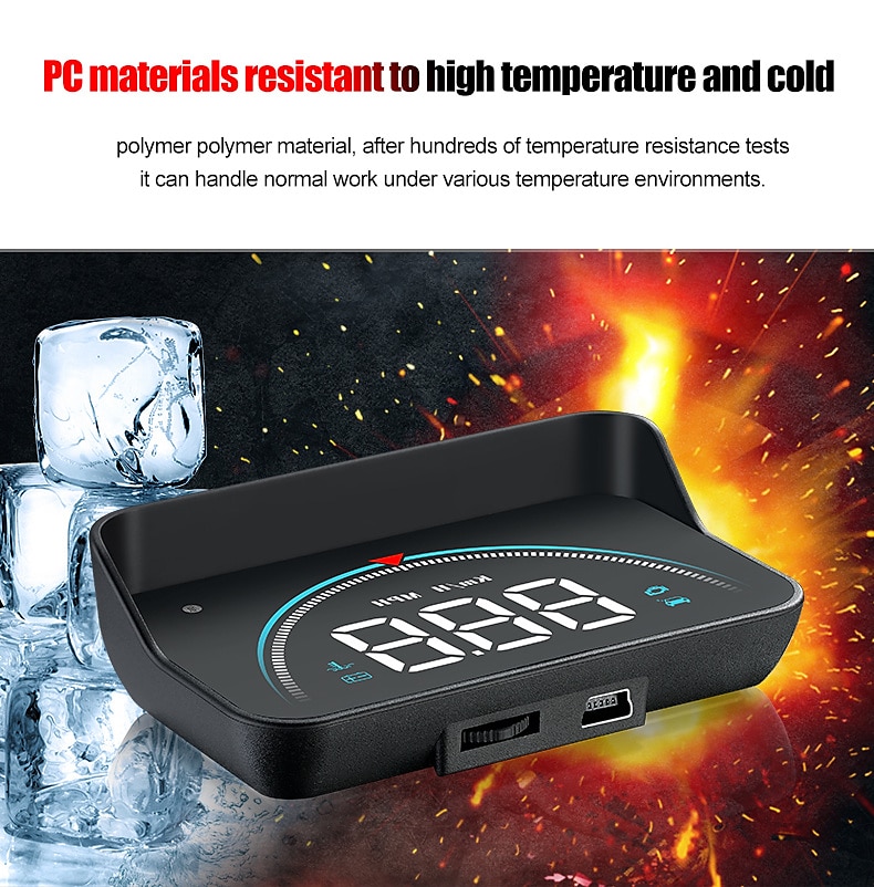 Obd2 gps auto projector m8 mph kmh auto hud snelheidsmeter voorruit 3.5 ''screen size hd auto head-up display alarm accessoires 2025 - $58.99 –P13