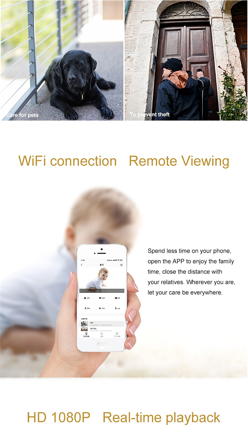 Mini Camera WiFi Wireless IP Cameras for Home Security Surveillance with Video 1080P Small Portable Nanny Cam with Phone App Motion Detection Night Vision for Indoor Outdoor Small Camera 2025 - $36.99 –P2