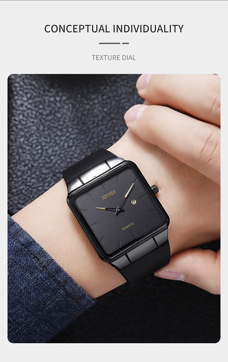 SKMEI Кварцевые Часы Подарок на День Святого Валентина для мужчин Японские Кварцевые Механизмы Часы Роскошные Большие Циферблаты Модные Аналоговые Наручные Часы Календарь 3Bar Водонепроницаемые 2026 - $22.99 –P3