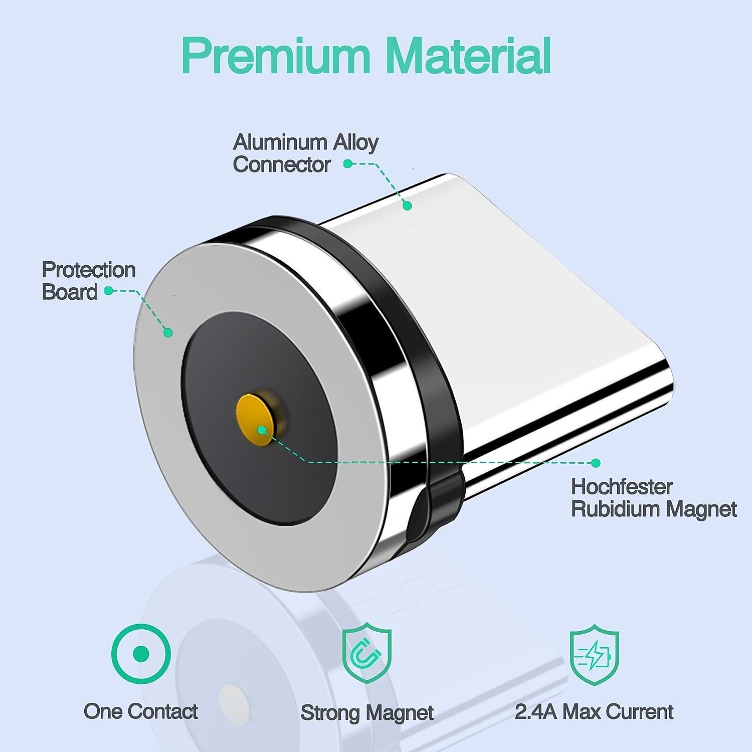 5Pcs Magnetic Plug Connector Universal For Round One Ponit Magnetic Cable Type C Micro USB Magnet Replacement Parts Mobile Phone Dust Plug Adapter Gift For Birthday/Valentines/Easter/Boy/Girlfriends 2025 - $10.99 –P5