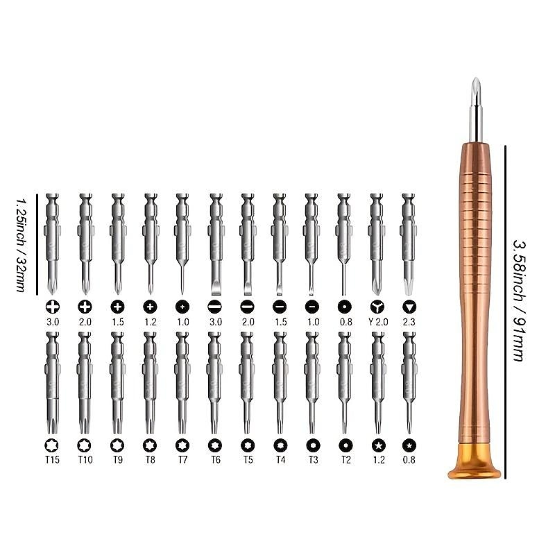 25-in-1 Precision Screwdriver Set: Repair Tool Kit for Mobile Phones, Laptops, Glasses, Cameras &amp; PCs! 2025 - $14.99 –P2