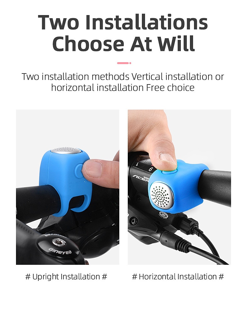 Electric Bicycle Bell 90db Horn Rain Proof MTB Bicycle Handlebar Silicone Shell Ring Bicycle Bell Accessories 2025 - $17.99 –P10