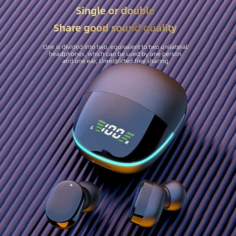 TWS G9S Bluetooth Earphones Wireless Headphones HiFi Headset Waterproof Noise Reduction Sports Earbuds With Mic For Smartphones Valentine's Day Gift 2026 - $22.99 –P6