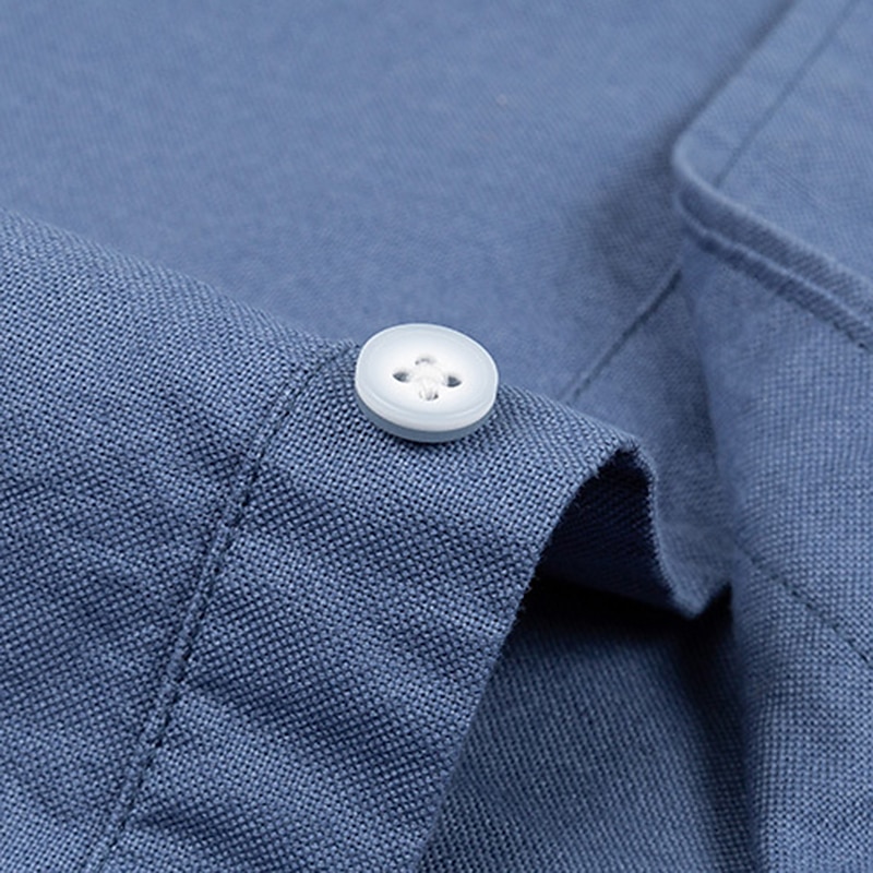 Herre Dresskjorter Skjorte med knapp ned Oxford skjorte Striper og rutete Bryllup Kontor og karriere Lysegul Lyseblå Hvit Lysegrønn Langermet Aftæpning Vår & Vinter Klær 2025 - $30.99 –P2